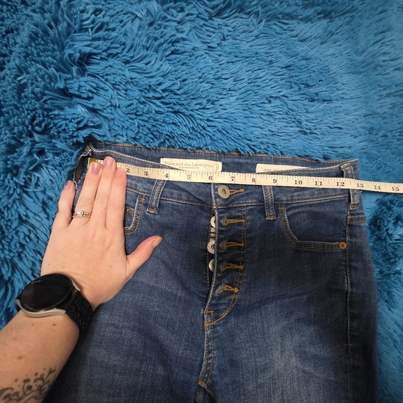 Pilcro and the Letterpress Flare High Rise Jeans By Anthropologie Size 26 - Picture 7 of 9